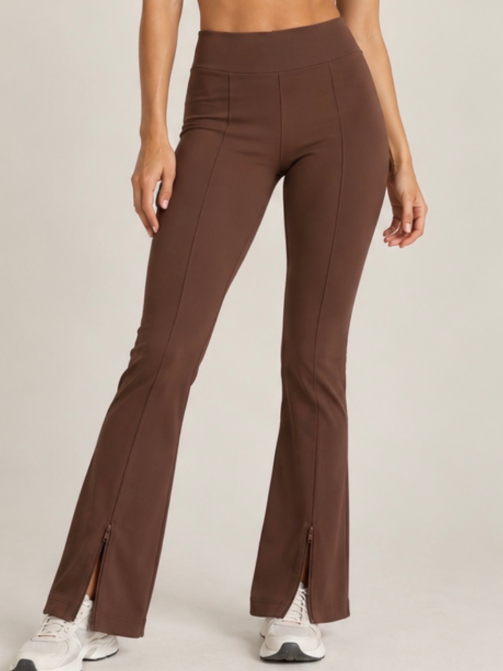 L space brown flare legging size s